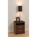 Yaletown 2-drawer Tall Espresso Night Stand