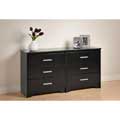 Yaletown 6-drawer Black Dresser