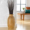 Natural Stoneware Medium Decorative Vase (Indonesia)