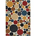 Loomed Replica Ivory Geometric Rug (5'3 x 7'6)