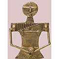 Brass Akuaba Goddess Door Knocker (Ghana)