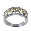 10k Gold 1/5ct TDW Diamond 'Peace' Ring