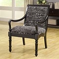 Turned Leg Font Noir Arm Chair