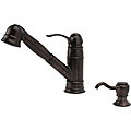 Fontaine Classique Bronze Pullout Kitchen Faucet with Soap Dispenser