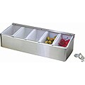 Restaurant-quality 5-compartment Condiment Dispenser and Wall-mount Bottle ...