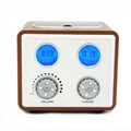 Retro Wooden MP3 Dock Clock Radio compatible for iPod and iPhone