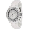 Akribos XXIV Women's Dazzling Ceramic Swiss Quartz Watch