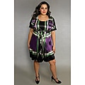 INES Collection Women's Plus Size Empire Waist Dress