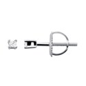 14k White Gold 1/10ct TDW Princess Diamond Earrings (I-J, I1-I2)