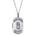 Sterling Essentials Sterling Silver 18-inch Air Force Necklace