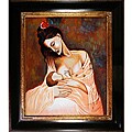 Pablo Picasso 'Maternity (Artist Interpretation)' Framed Canvas Art