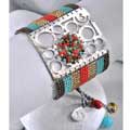 Sterling Silver Dream Catcher Beaded Bracelet (Colombia)