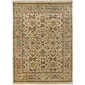 Hand-knotted Finial Beige Wool Rug (9'6 x 13'6)