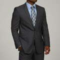 Ben Sherman Men's Slim Fit Wool Grey Stripe Suit