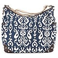 OiOi Blue Ikat Hobo Diaper Bag