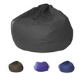 Jumbo Round Leather-like Vinyl Bean Bag Chair