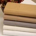 Egyptian Cotton Sateen 1000 Thread Count Woven Stripe 6-piece Sheet Set