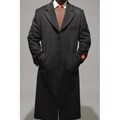 Mantoni Men's Black Wool Overcoat