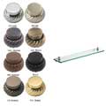 Tempered Glass 22-inch Bathroom Shelf (Pack of 6)
