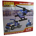 Best-Lock 140-piece Police Copter, Car and Motorcycle Construction Set
