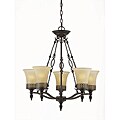 York Energy Star 5-light English Bronze Chandelier