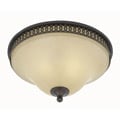 York 2-light Energy Star English Bronze Flush Mount