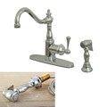English Vintage Chrome Single-handle Kitchen Faucet