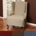 Stretch Twill Wing Chair Slipcover