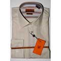 Enzo Tovare Men's Beige Striped Shirt