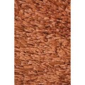 Hand-made Orange Wool Shag Rug (5' x 8')