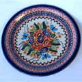 Ceramic Stoneware Floral 10.75-inch Dinner Plate (Poland)
