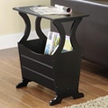 Astara Black Magazine End Table