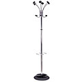 Alba Chrome Five-knob Standalone Coat Tree Rack and Umbrella Stand