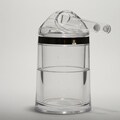 Red Vanilla Acrylic Tongs Ice Bucket