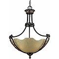 Corinthian Bronze Iron 3-light Pendant