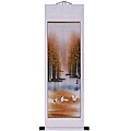 'Cranes and Autumn Lake' Wall Art Scroll Painting (China)