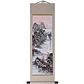 'Mountain Waterfall' Wall Art Scroll Painting (China)