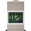 Willow china 'Cranes and Jade Willows' Wall Art Scroll Painting (China)