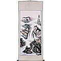 'Waterfall Landscape' Wall Art Scroll Painting (China)