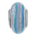 Signature Moments Sterling Silver Laguna Murano Glass Bead
