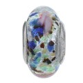 Signature Moments Sterling Silver Rosetta Murano Glass Bead