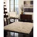 Handmade Alexa Standard Natural Flokati New Zealand Wool Shag Rug (4' x 6')