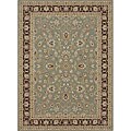 Primeval Sage/ Coffee Oriental Rug (2' x 3')