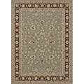 Primeval Sage/ Coffee Oriental Rug (7'7 x 10'6)