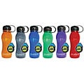 BPA-free 18-oz Assorted Colors Plastic Water Bottle (Pack of 12)