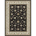 Primeval Black/ Ivory Oriental Rug (2' x 3')