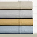 Tribeca Living Luxury Solid Flannel Extra Deep Pocket Twin-size Sheet Set