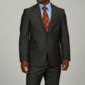 Kenneth Cole Reaction Men's Slim Fit Grey Stripe Suit