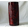 Beneficial guideline for china Vintage Vintage 12x5-inch Chinese Red Lacquer Cinnabar Vase