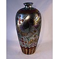 Handcrafted Metallic Silver 15-inch Butterfly Flower Vase